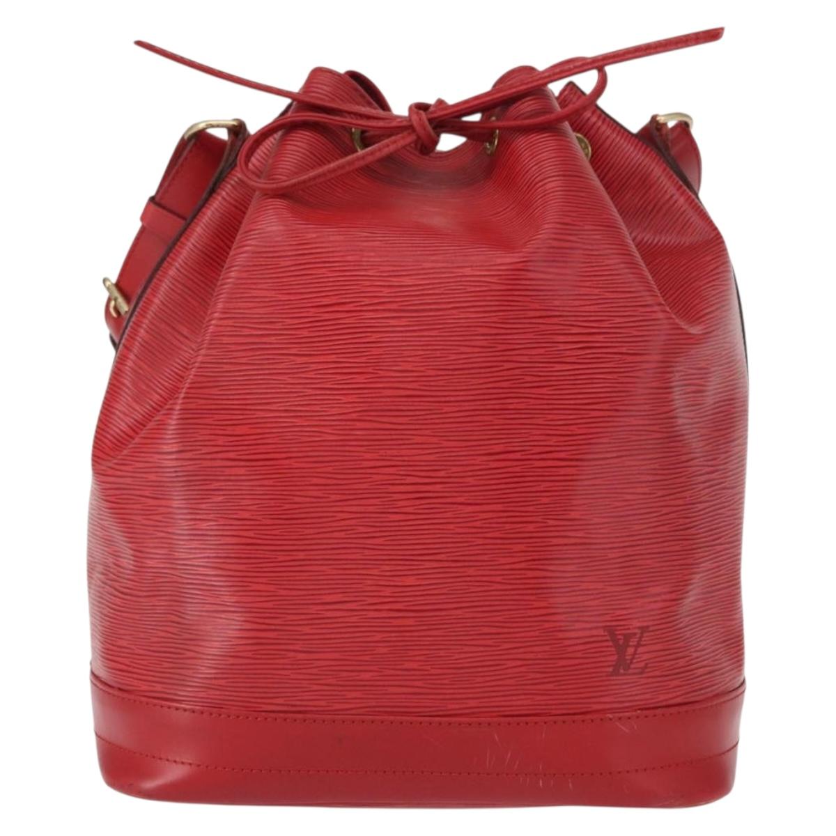 LOUIS VUITTON Epi Noe Shoulder Bag Red M44007 LV Auth mr1624