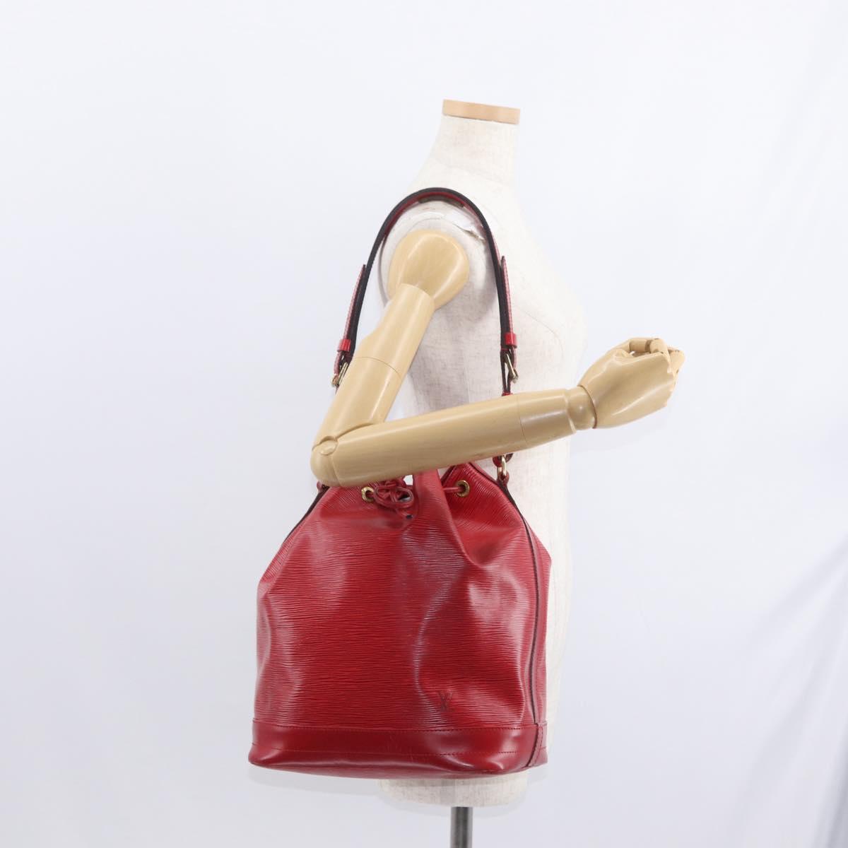LOUIS VUITTON Epi Noe Shoulder Bag Red M44007 LV Auth mr1624