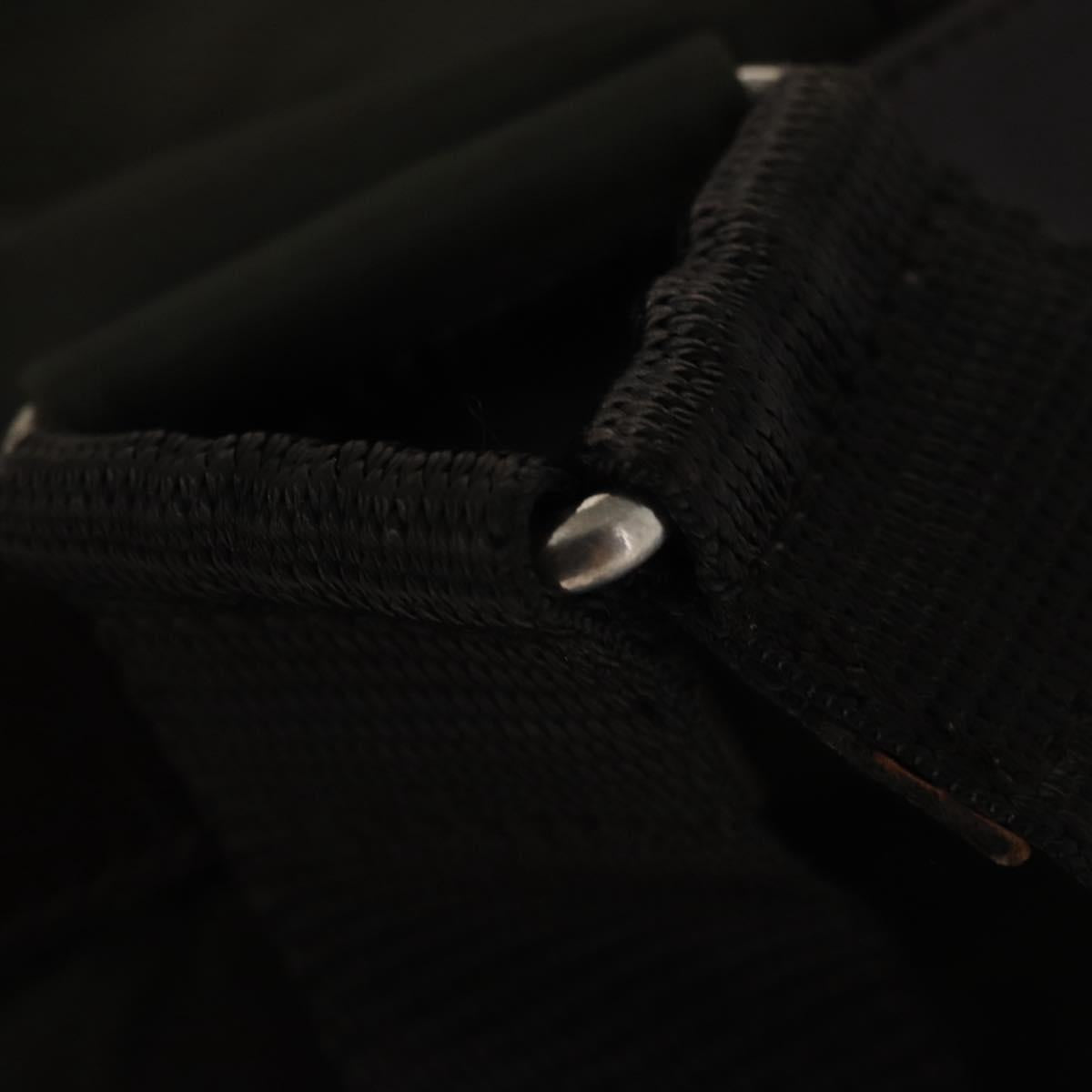 PRADA Backpack Nylon Khaki Silver Auth mr1625