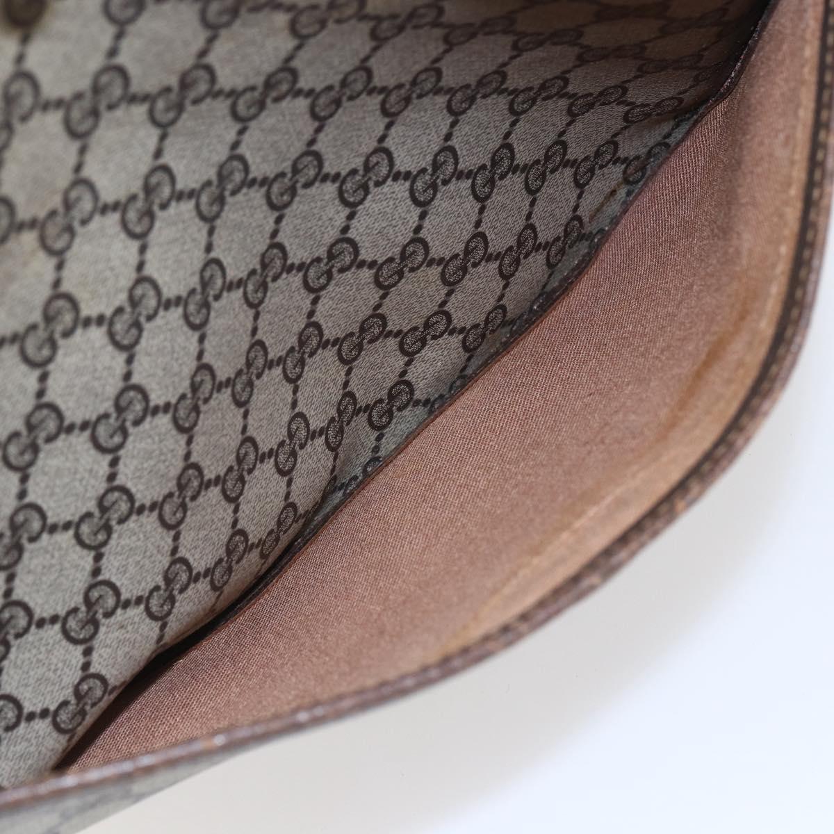 GUCCI GG Supreme Web Sherry Line Tote Bag PVC Beige Auth mr1634