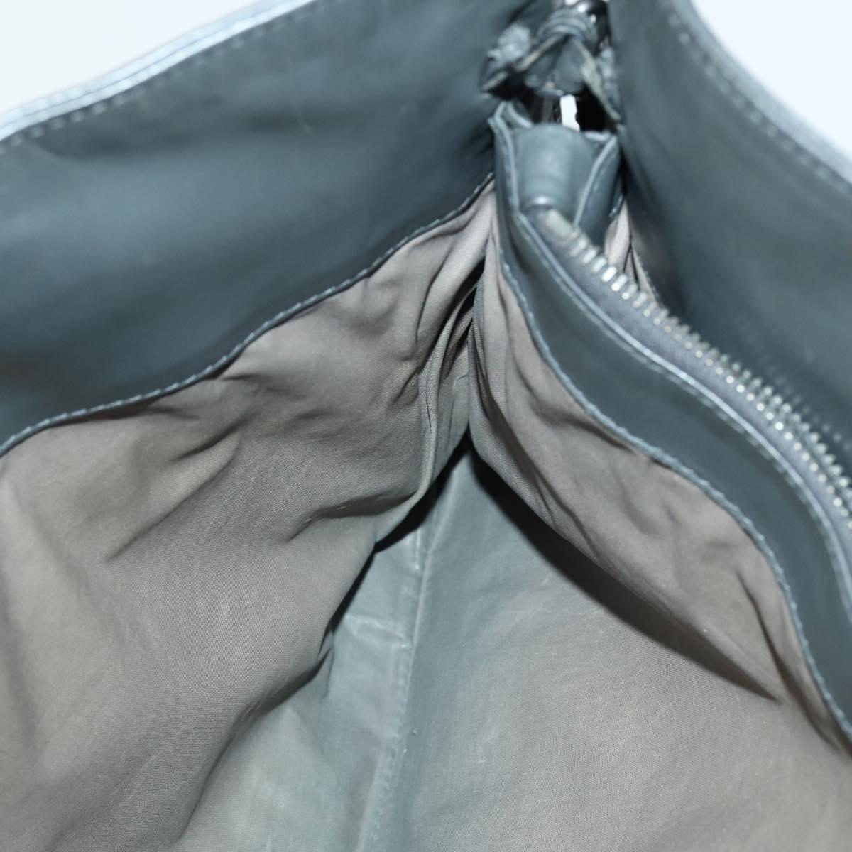 BOTTEGA VENETA INTRECCIATO Hand Bag Leather 2way Gray Auth mr1639