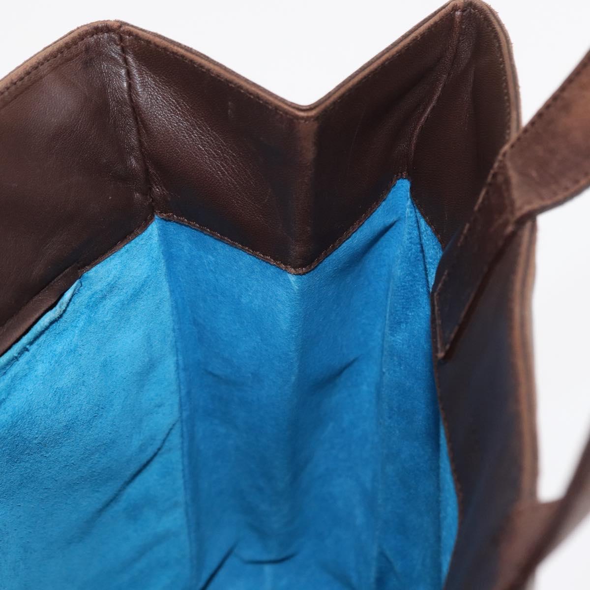 BOTTEGA VENETA INTRECCIATO Tote Bag Leather Brown Auth mr1640