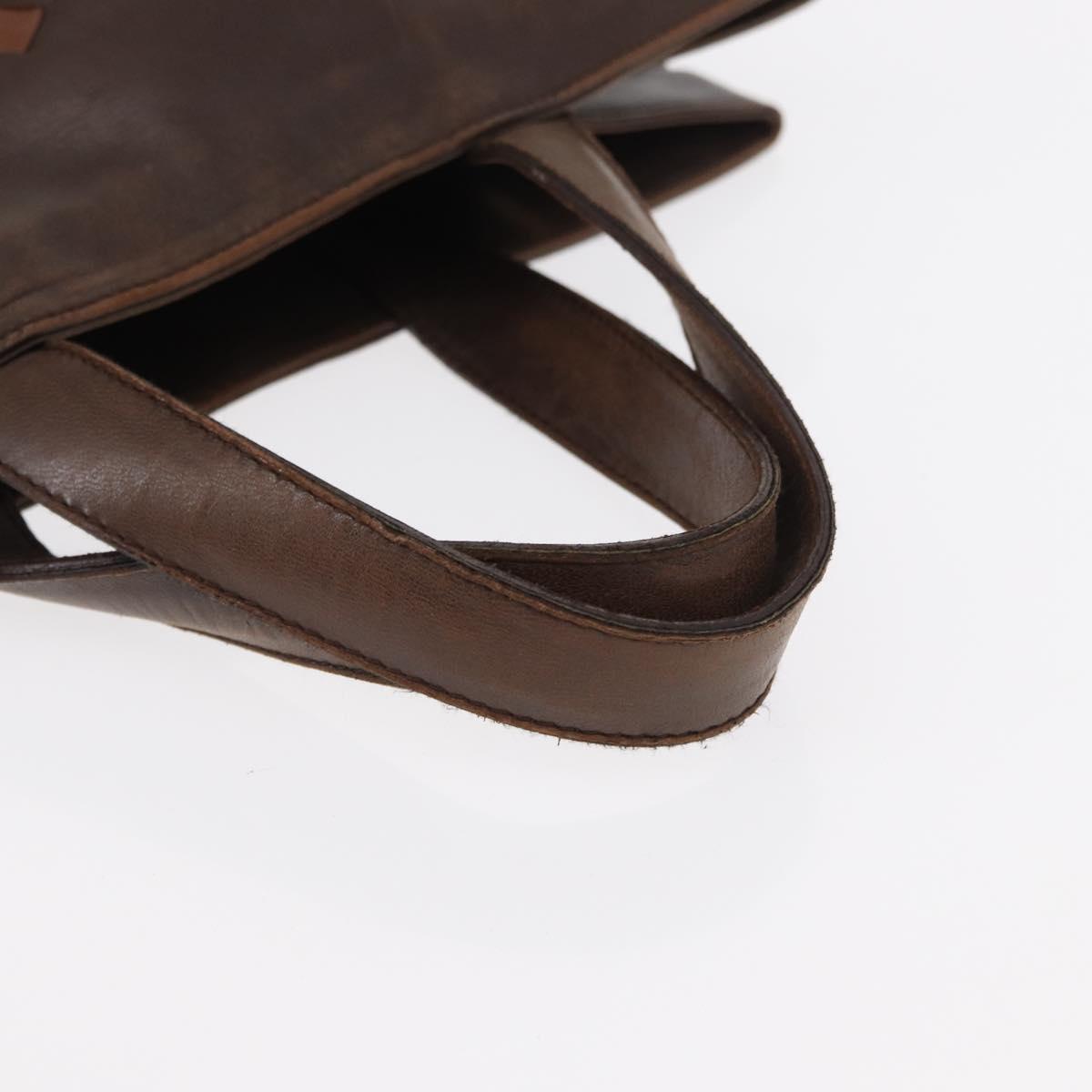 BOTTEGA VENETA INTRECCIATO Tote Bag Leather Brown Auth mr1640