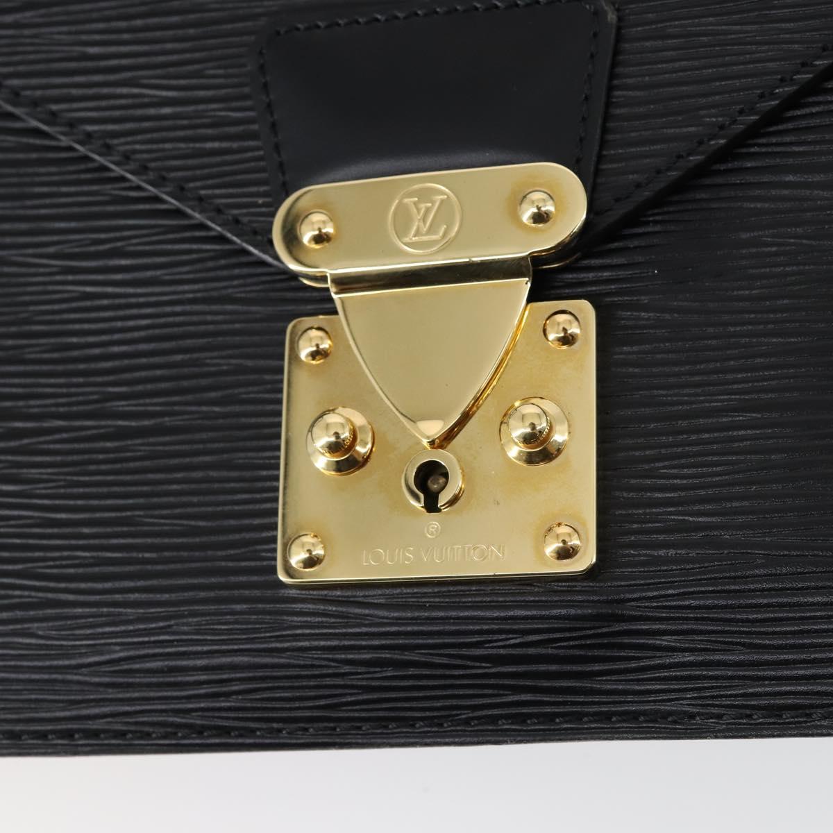 LOUIS VUITTON Epi Biface Clutch Bag Black M52322 LV Auth mr1641