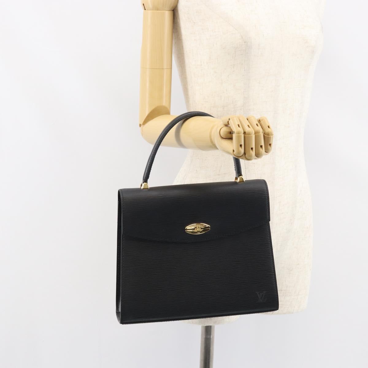 LOUIS VUITTON Epi Malesherbes Hand Bag Black M52372 LV Auth mr1661