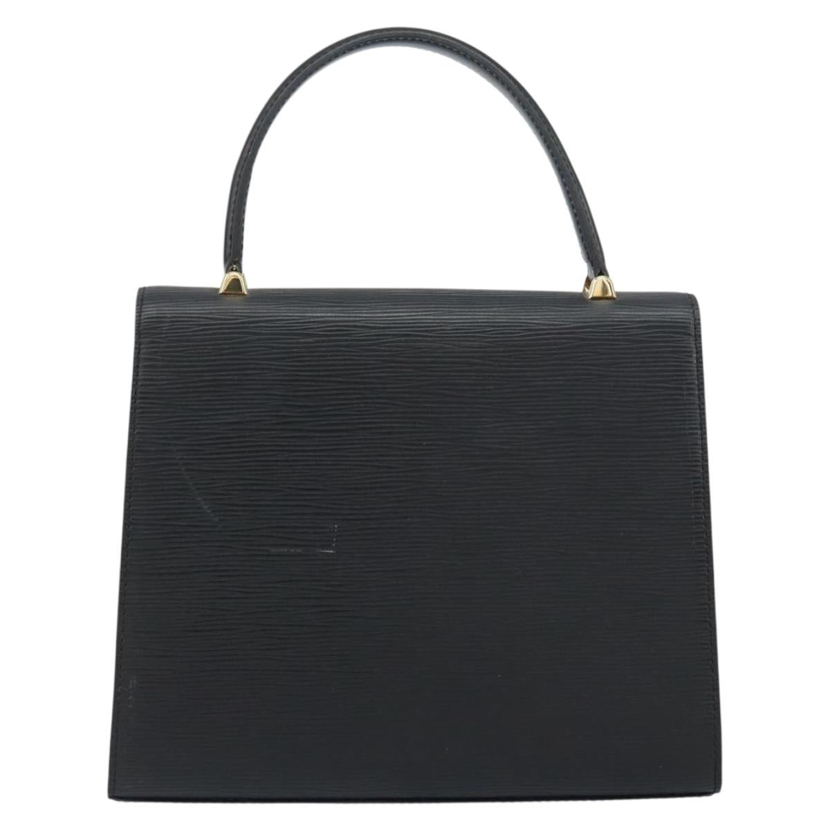 LOUIS VUITTON Epi Malesherbes Hand Bag Black M52372 LV Auth mr1661