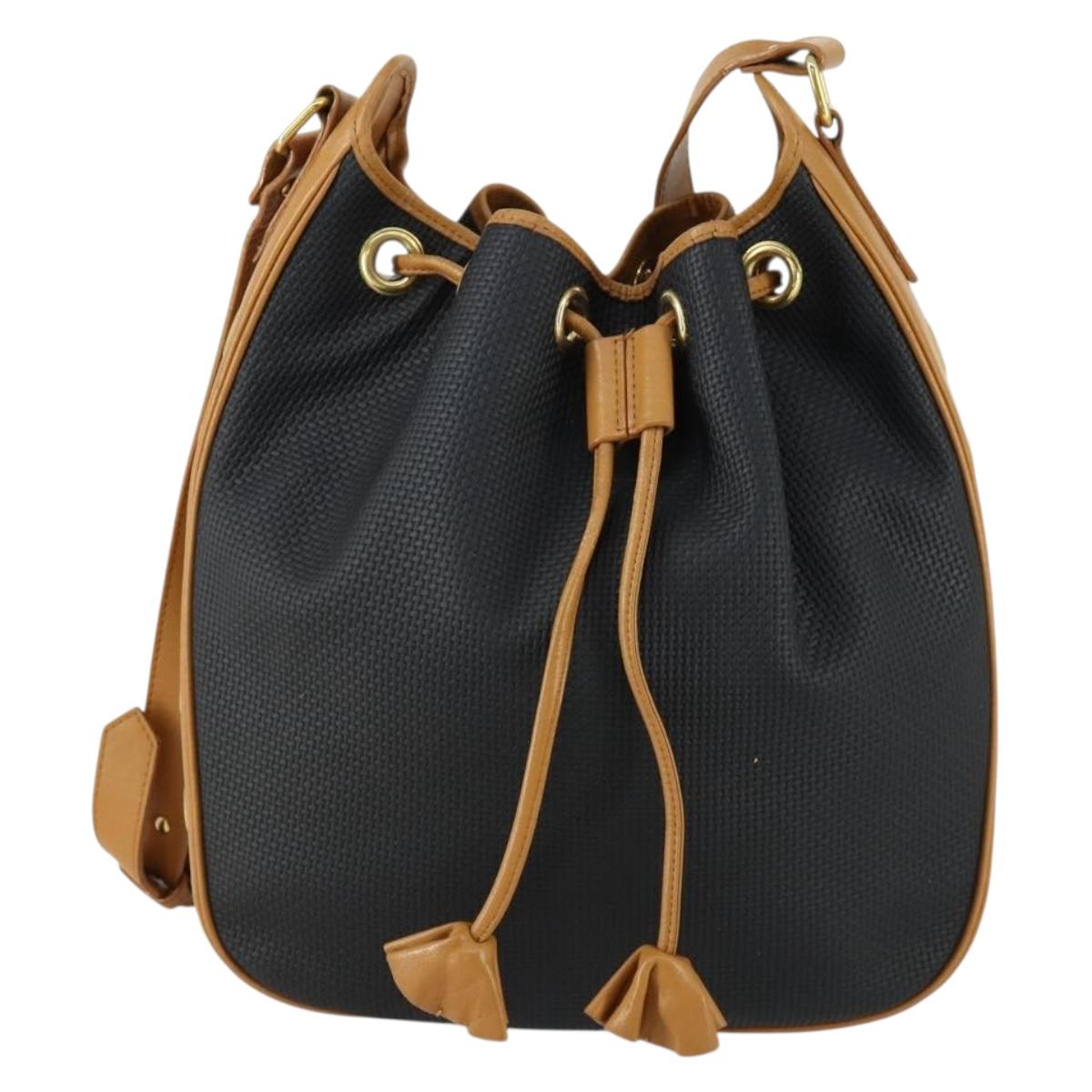 SAINT LAURENT Shoulder Bag Leather Brown Auth mr1683