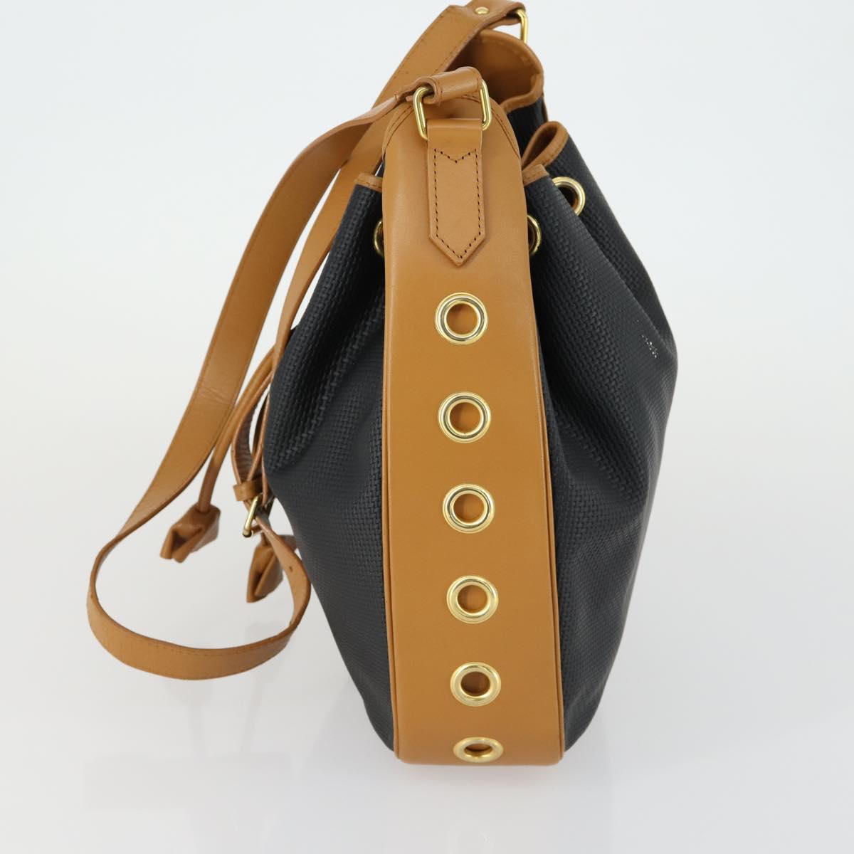 SAINT LAURENT Shoulder Bag Leather Brown Auth mr1683