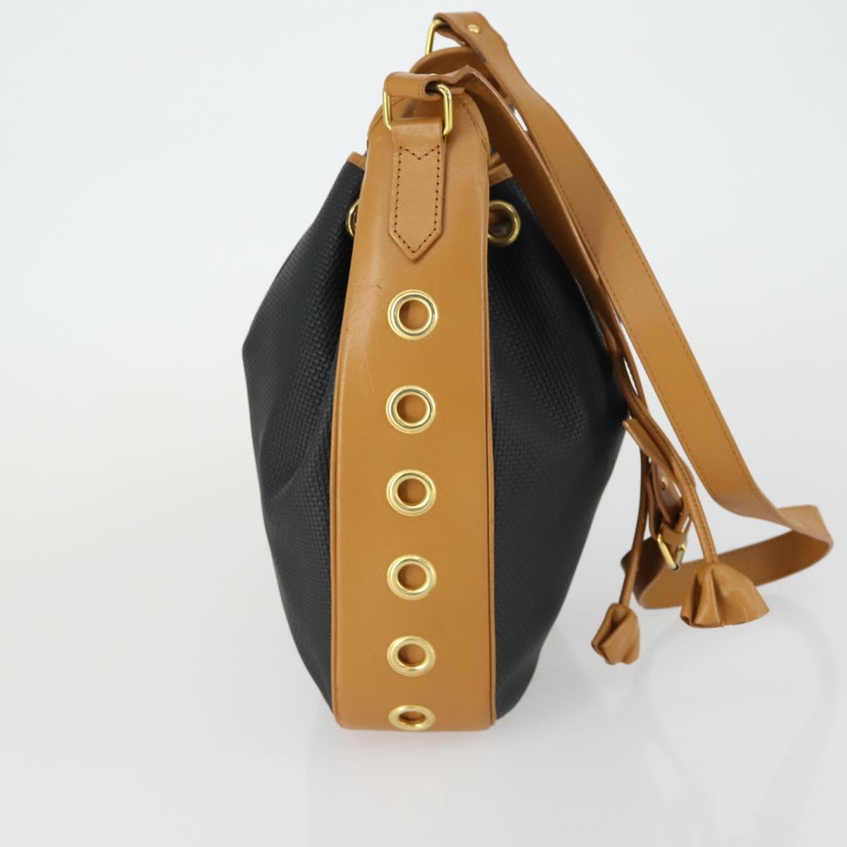 SAINT LAURENT Shoulder Bag Leather Brown Auth mr1683