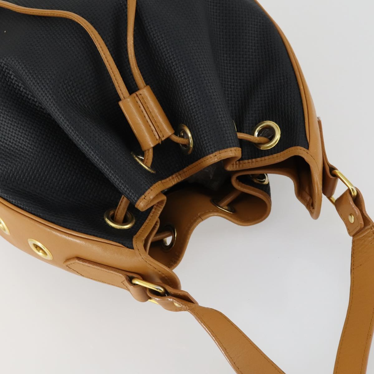 SAINT LAURENT Shoulder Bag Leather Brown Auth mr1683