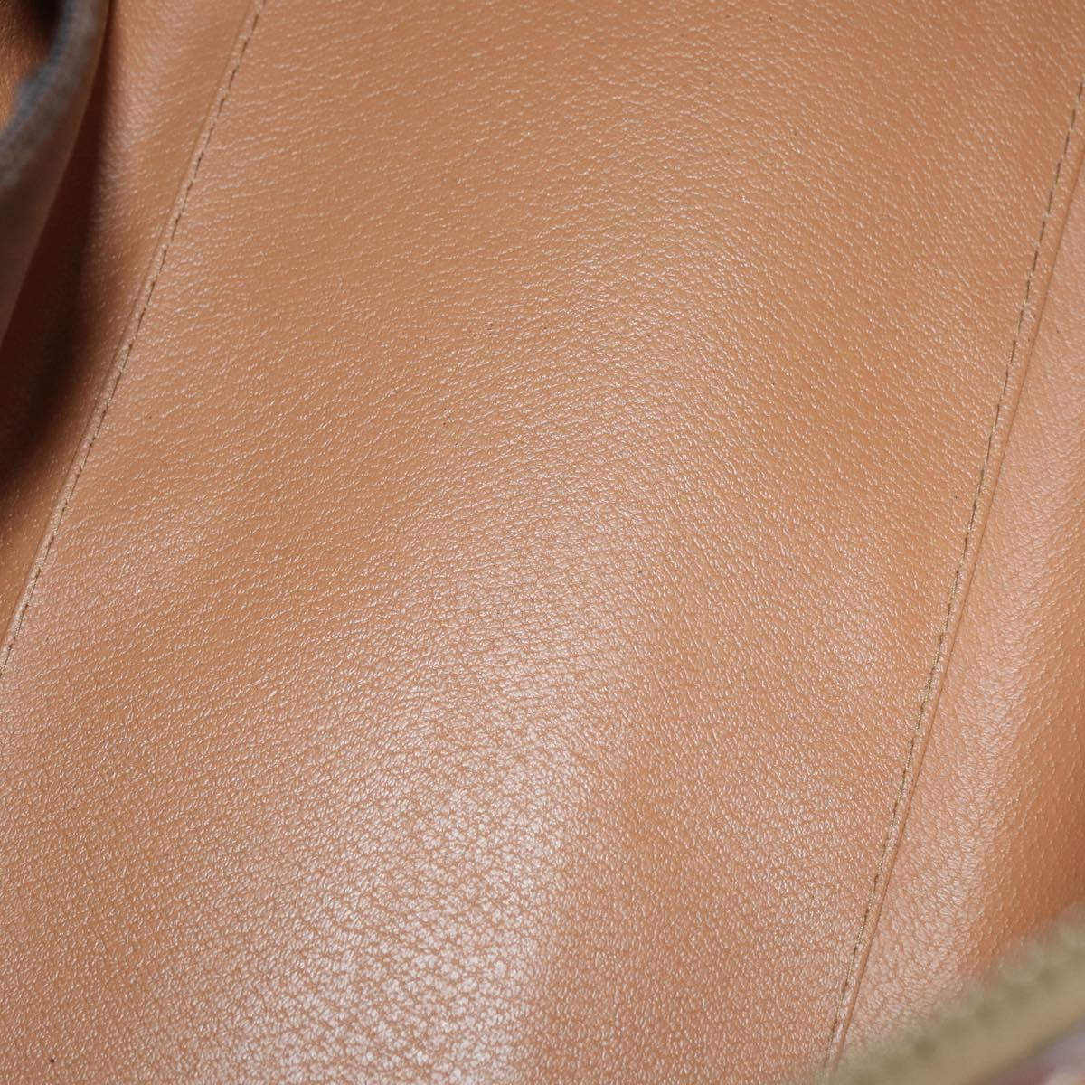 CELINE Macadam Canvas Bag PVC 3 Set Brown Auth mr1693