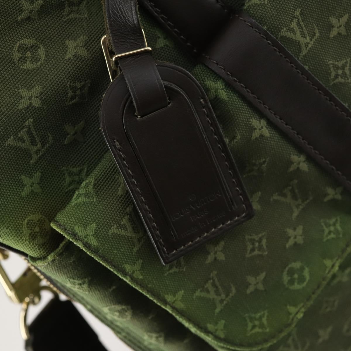 LOUIS VUITTON Monogram Mini mini claudine Boston Bag Khaki MB0082 LV Auth mr1701