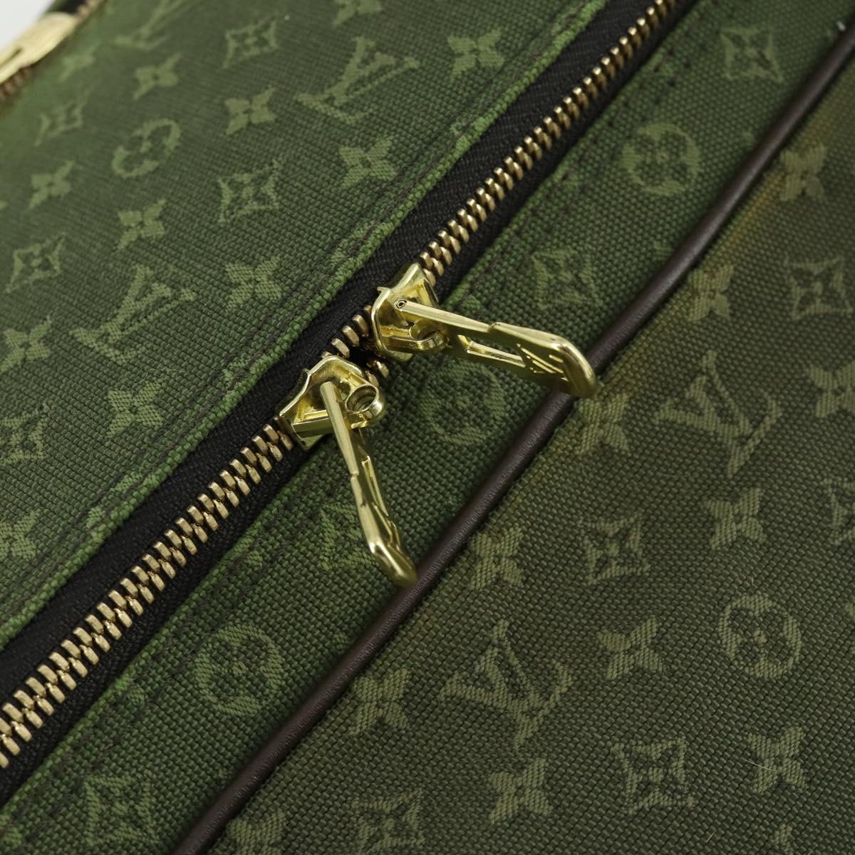 LOUIS VUITTON Monogram Mini mini claudine Boston Bag Khaki MB0082 LV Auth mr1701