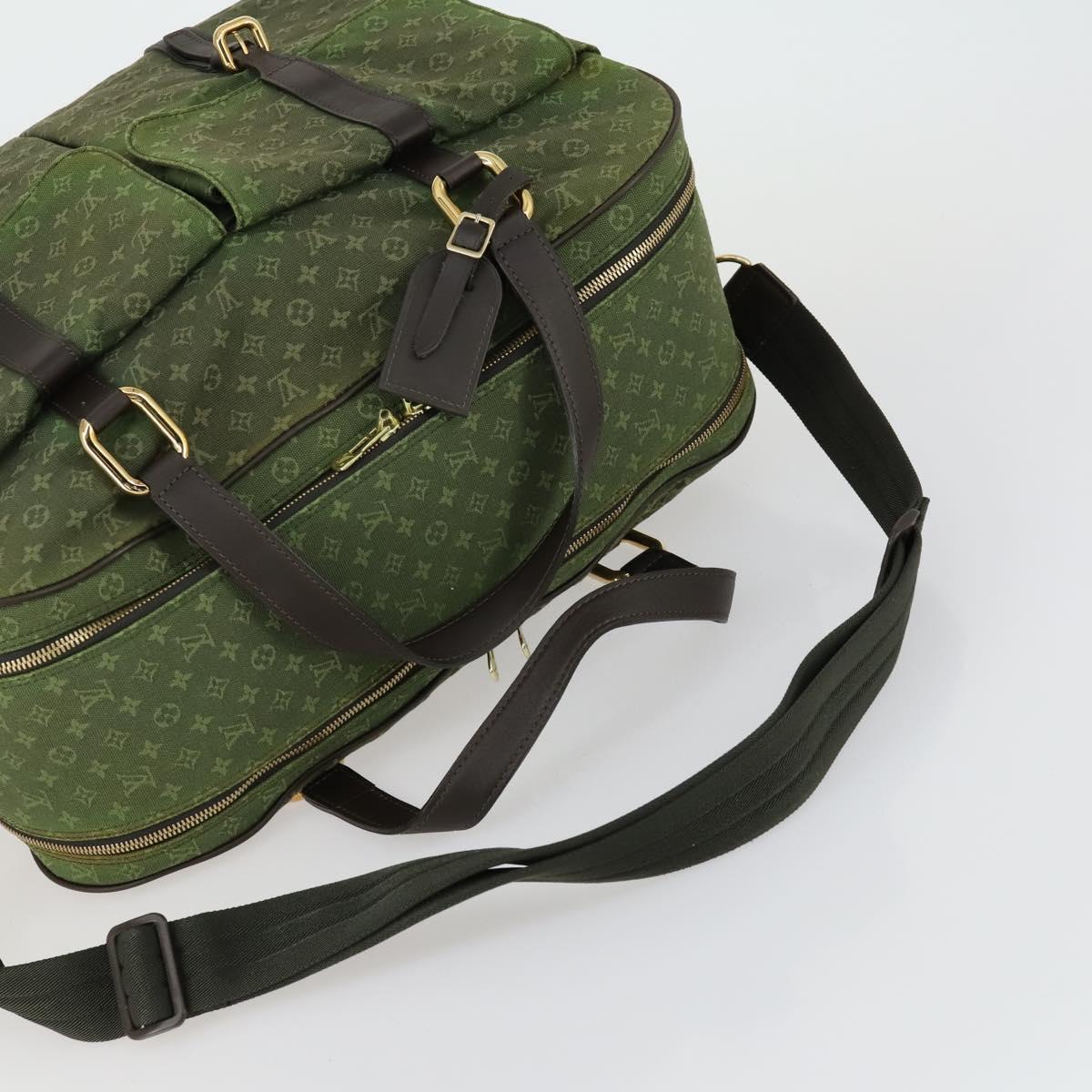 LOUIS VUITTON Monogram Mini mini claudine Boston Bag Khaki MB0082 LV Auth mr1701