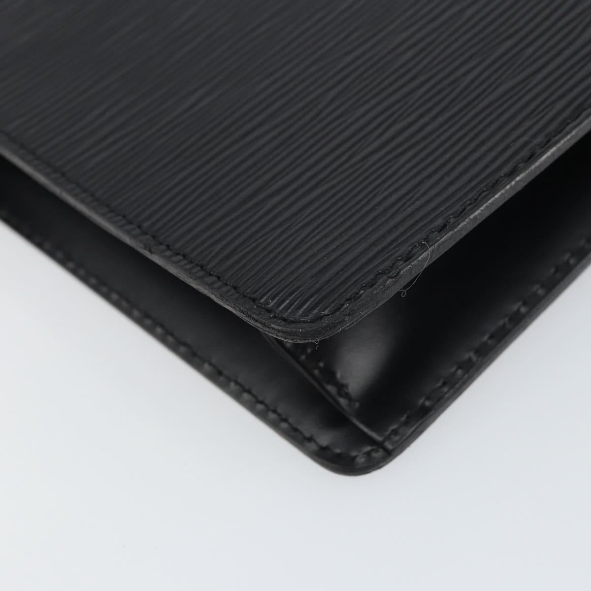 LOUIS VUITTON Epi Pochette Homme Clutch Bag Black M52522 LV Auth mr1729