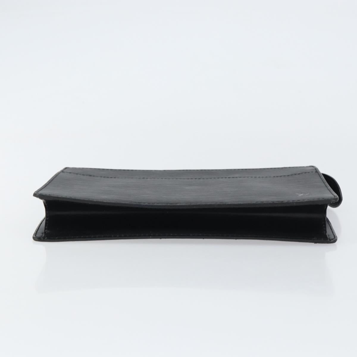 LOUIS VUITTON Epi Pochette Homme Clutch Bag Black M52522 LV Auth mr1729