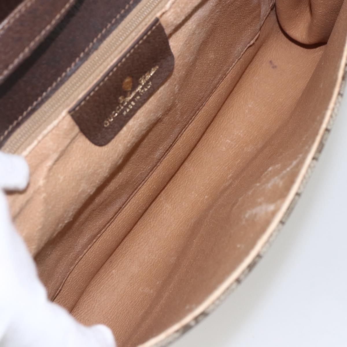 GUCCI GG Supreme Shoulder Bag PVC Beige Gold 904 02 050 Auth mr1730