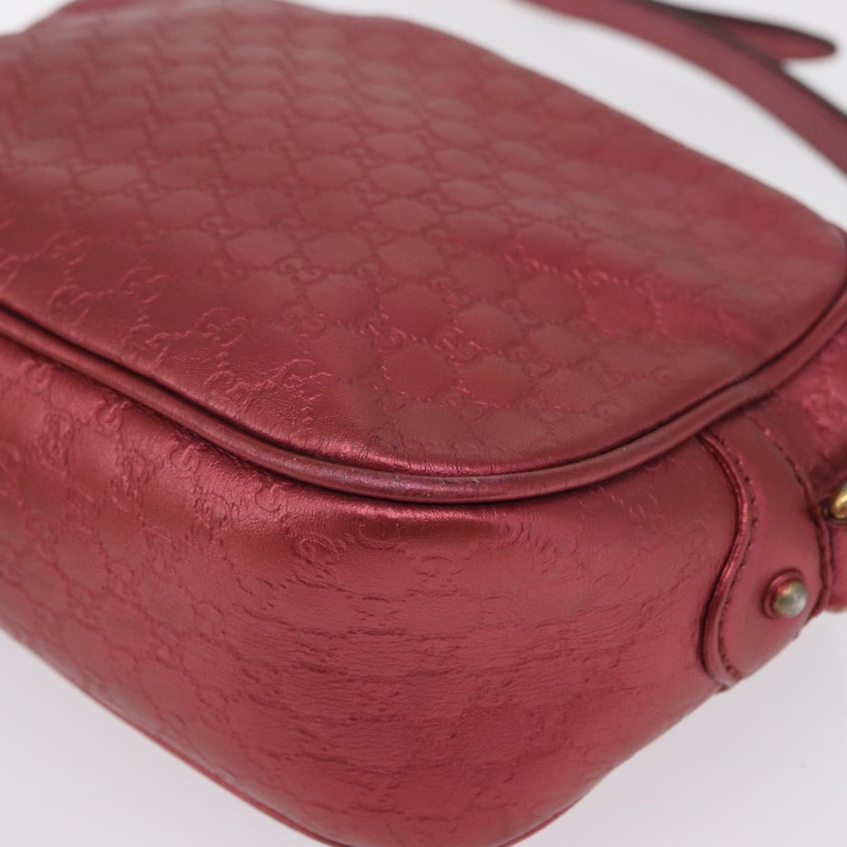 GUCCI Micro Guccissima Shoulder Bag Gold Cherry 309538 Auth mr1740