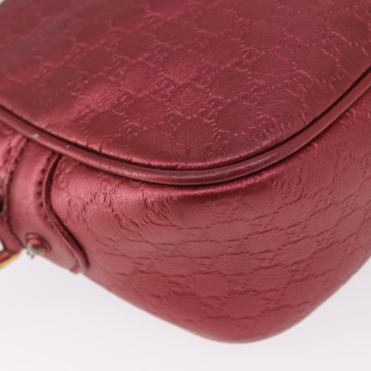 GUCCI Micro Guccissima Shoulder Bag Gold Cherry 309538 Auth mr1740