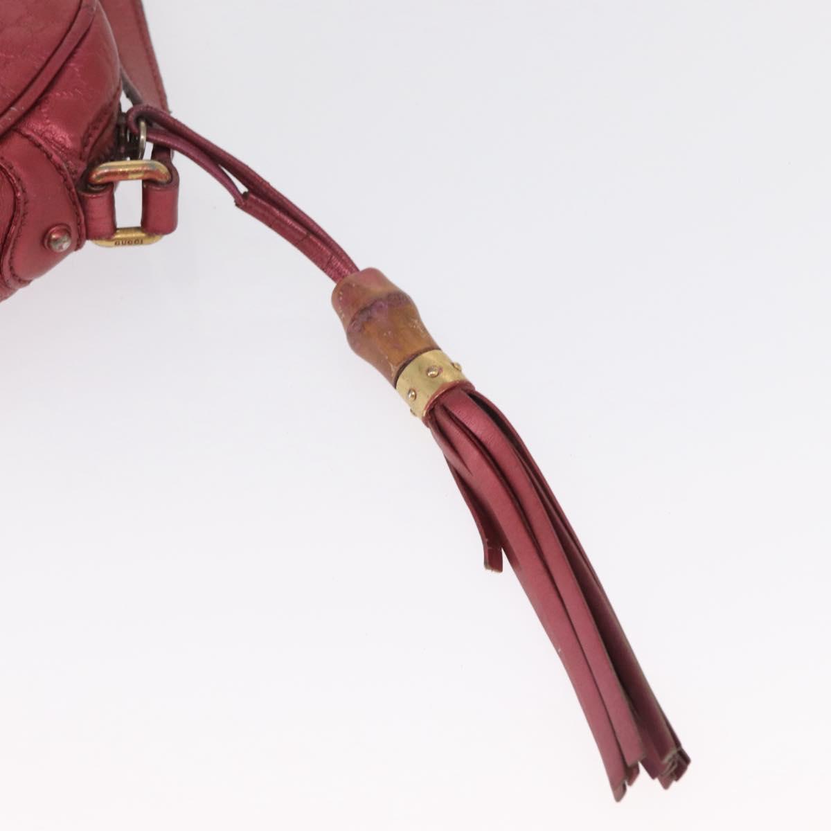 GUCCI Micro Guccissima Shoulder Bag Gold Cherry 309538 Auth mr1740