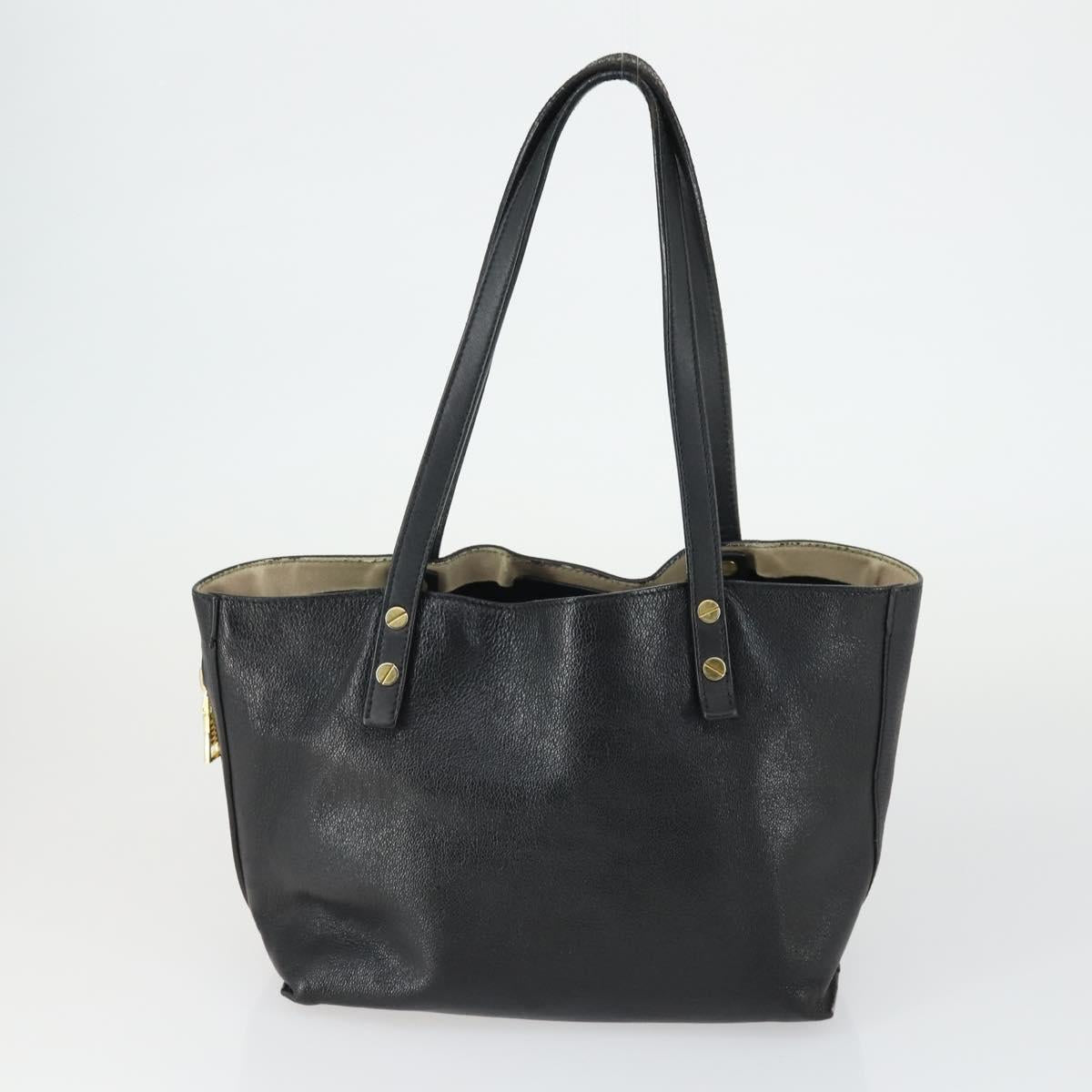 Chloe Hand Bag Leather 3 Set Beige Blue black Auth mr1757