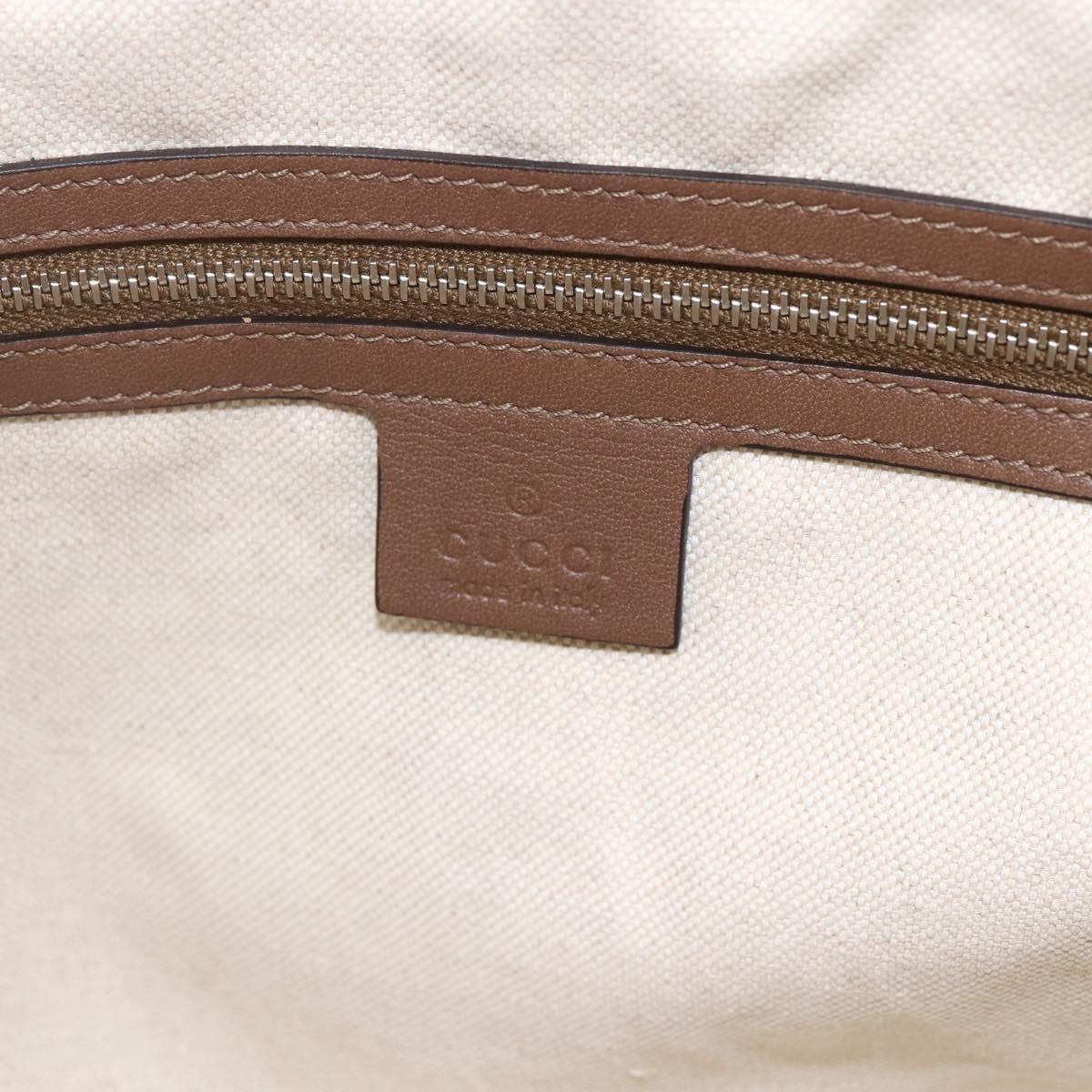 GUCCI Shoulder Bag Leather Brown Silver 268244 Auth mr1758