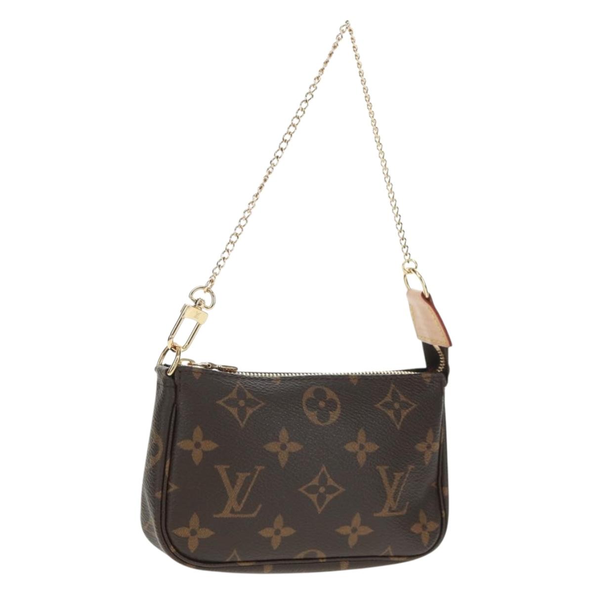 LOUIS VUITTON Monogram Mini Pochette Accessoires Pouch M58009 LV Auth mr1787V