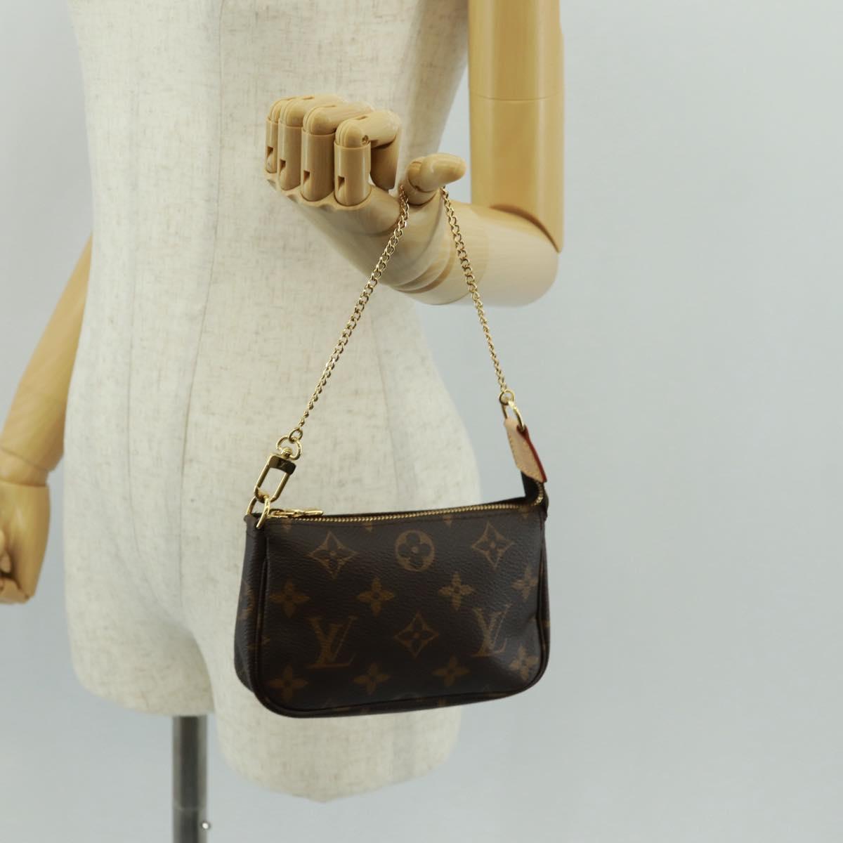 LOUIS VUITTON Monogram Mini Pochette Accessoires Pouch M58009 LV Auth mr1787V