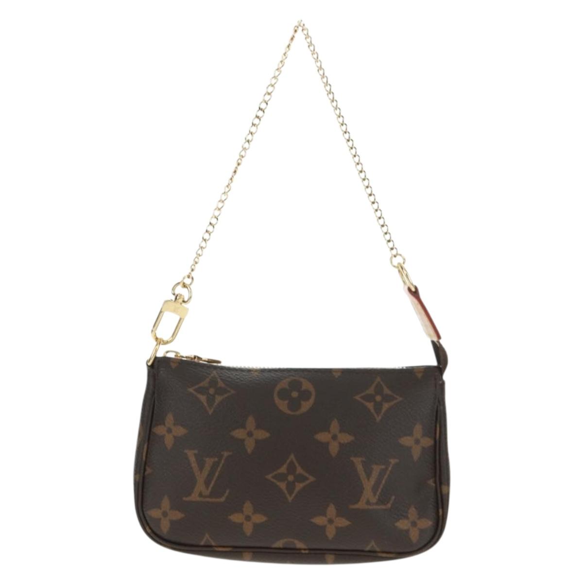 LOUIS VUITTON Monogram Mini Pochette Accessoires Pouch M58009 LV Auth mr1787V