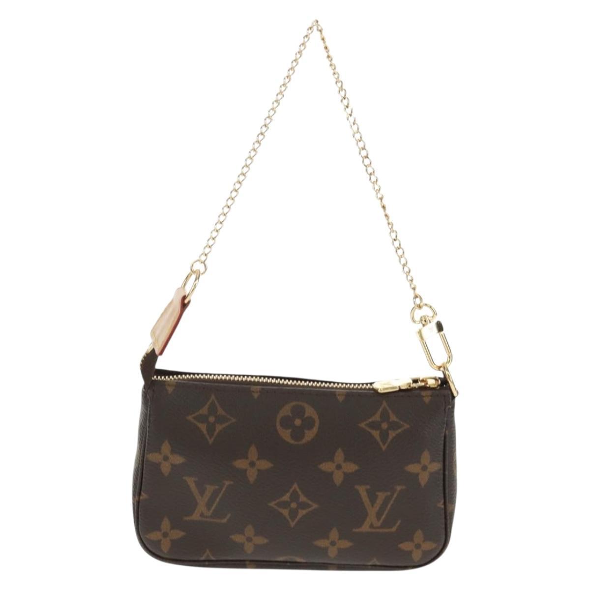 LOUIS VUITTON Monogram Mini Pochette Accessoires Pouch M58009 LV Auth mr1787V