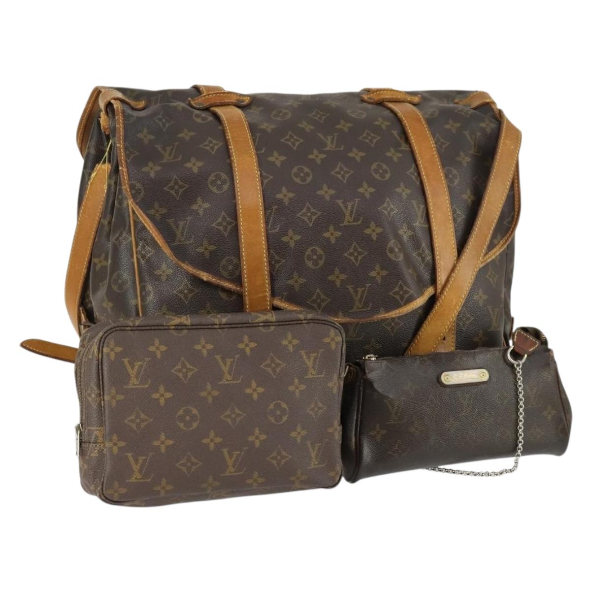LOUIS VUITTON Monogram Shoulder Bag 3 Set LV Auth mr1848