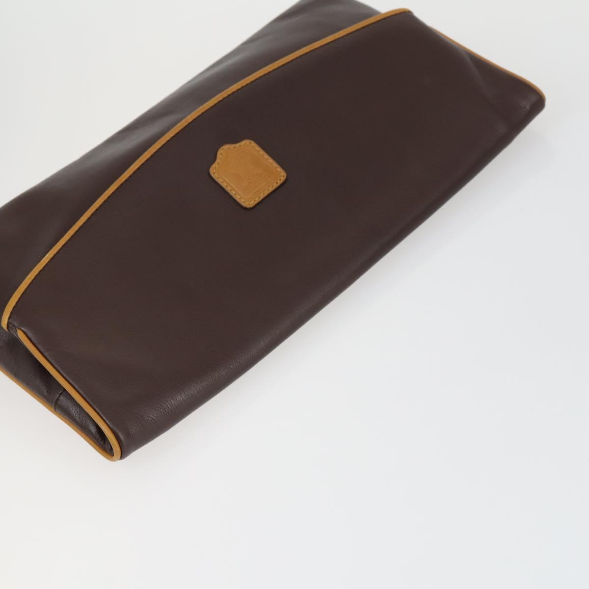 CELINE Macadam Canvas Shoulder Bag PVC 3 Set Brown Auth mr1851
