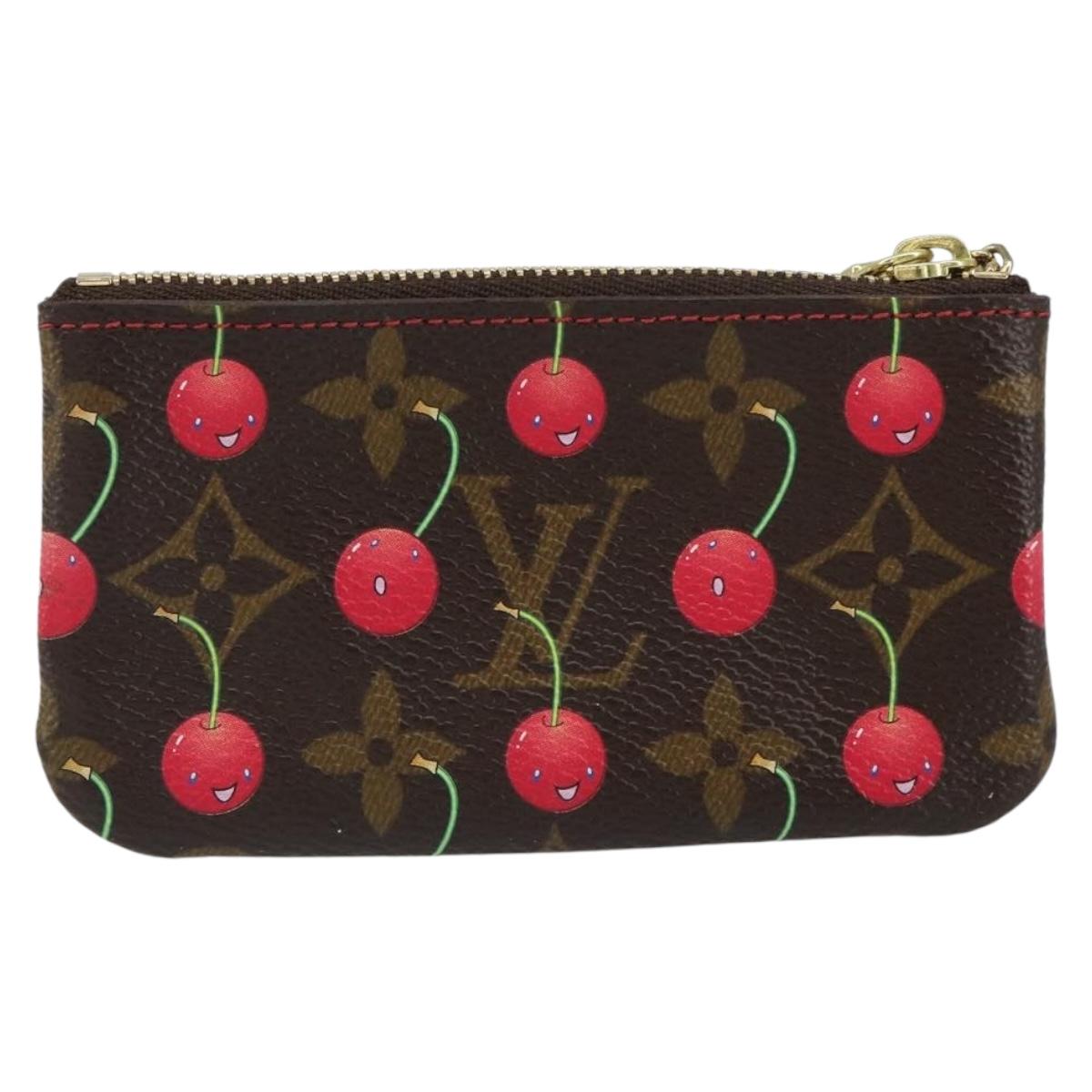 LOUIS VUITTON Monogram Cherry Pochette Cles Coin Purse M95042 LV Auth mr1861V
