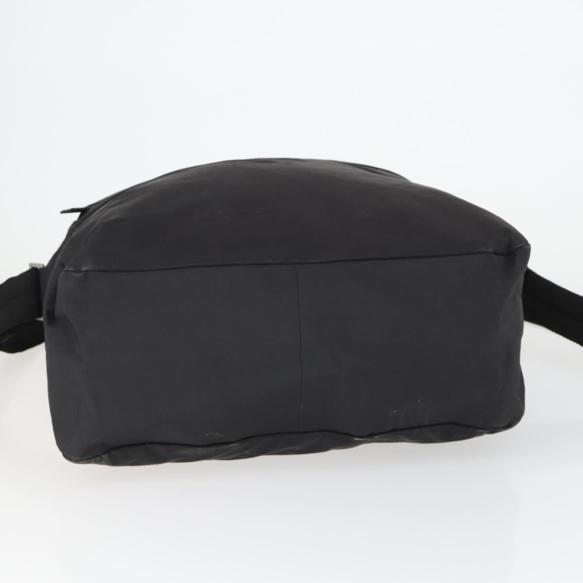 PRADA Sports Hand Bag Nylon 2way Black Silver Auth mr1877