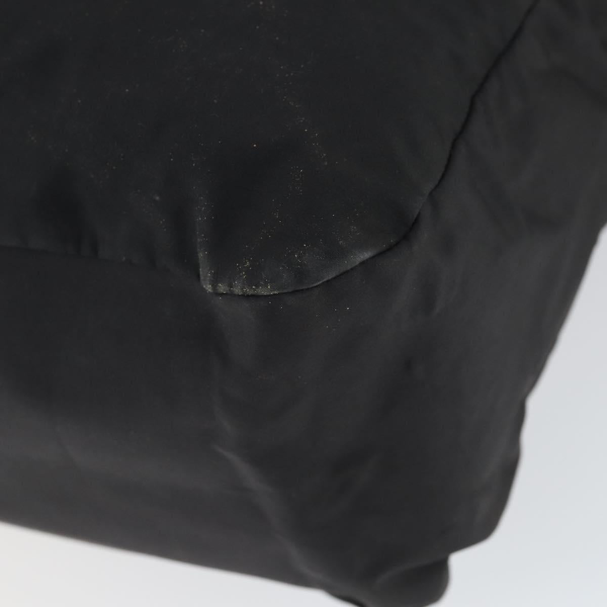 PRADA Sports Hand Bag Nylon 2way Black Silver Auth mr1877