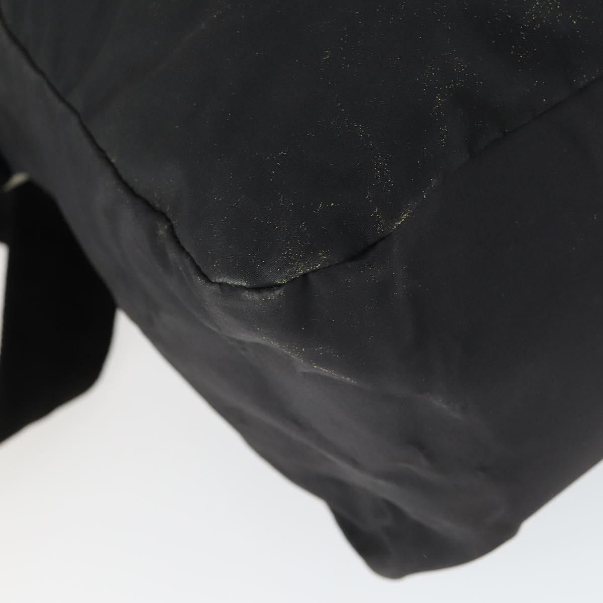 PRADA Sports Hand Bag Nylon 2way Black Silver Auth mr1877