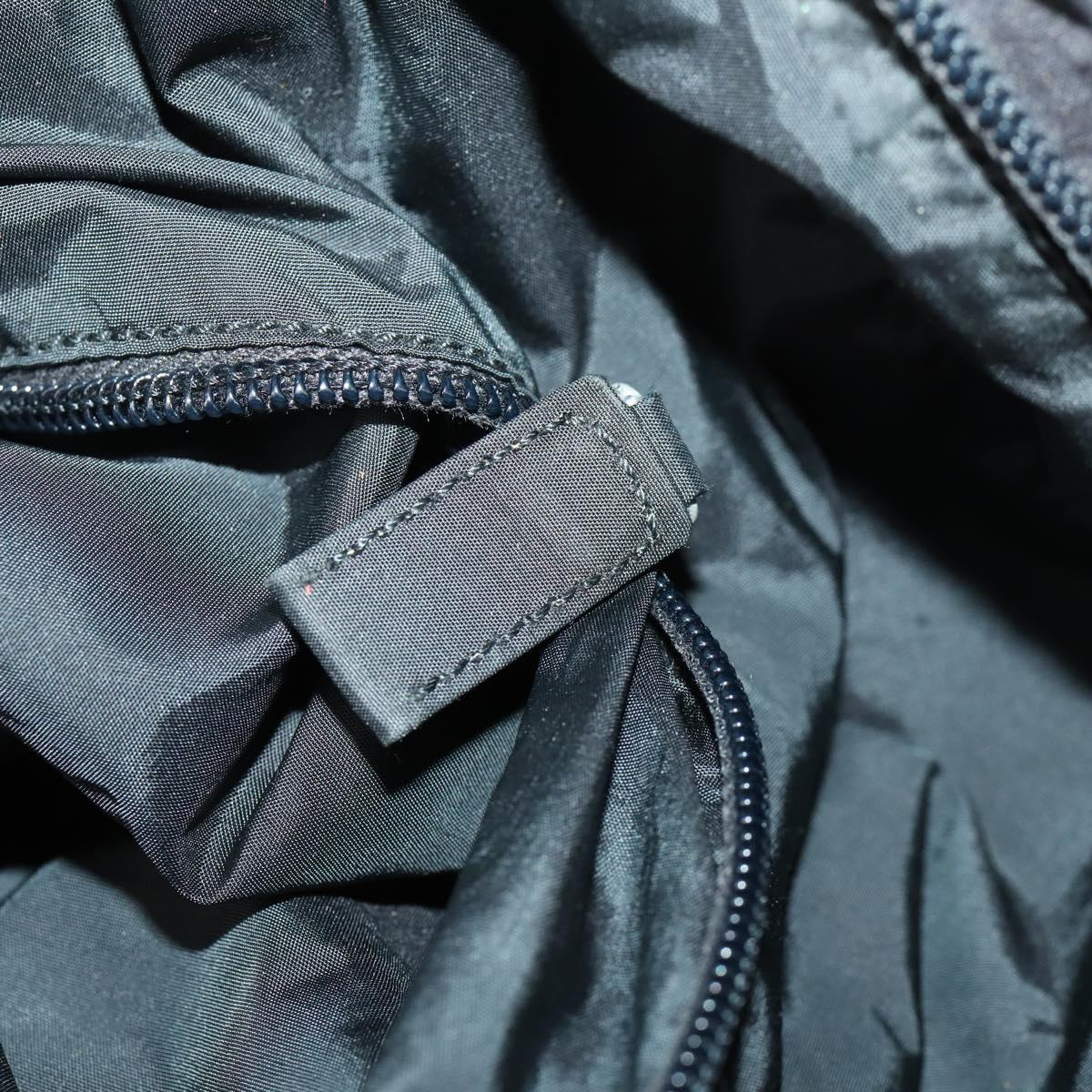 PRADA Sports Hand Bag Nylon 2way Black Silver Auth mr1877