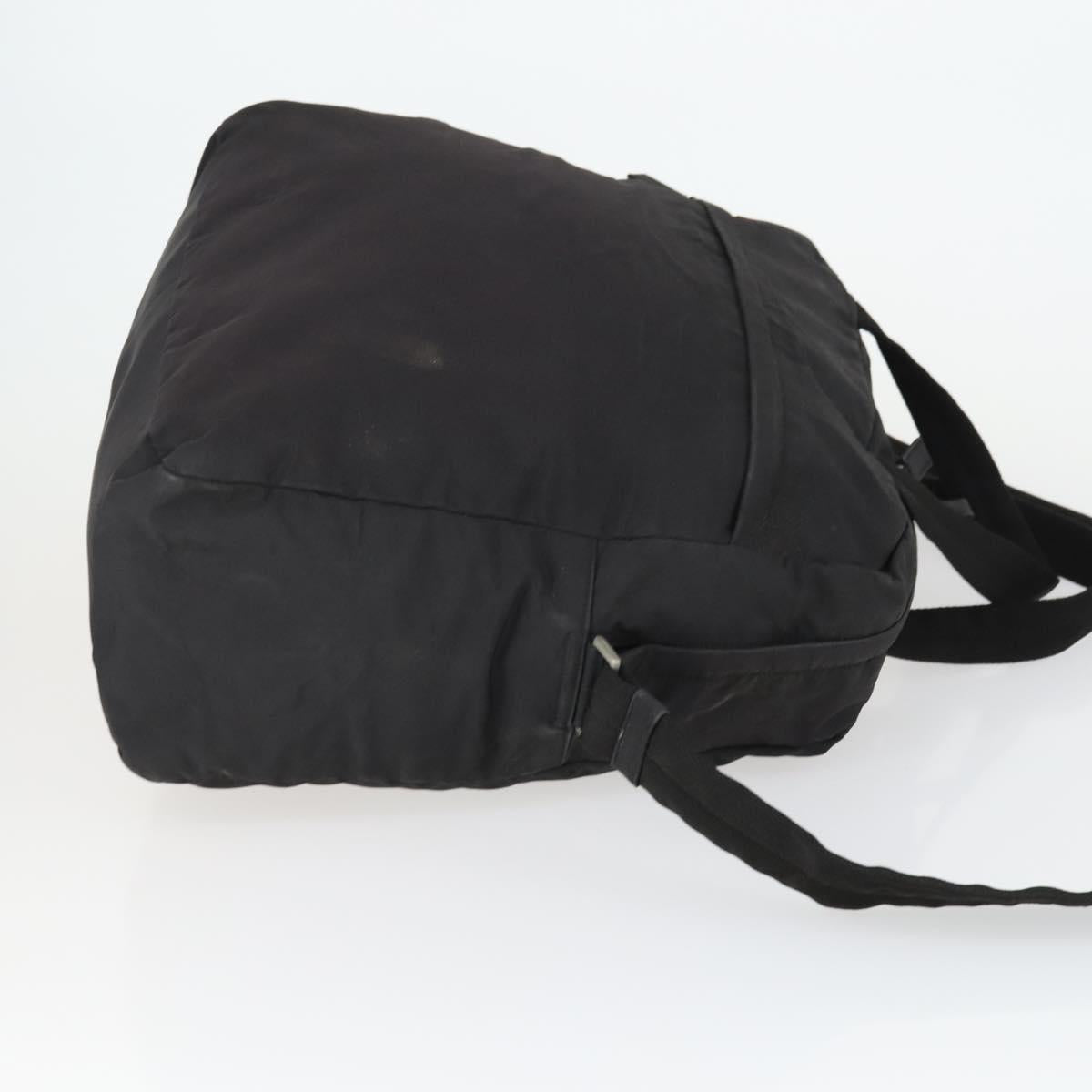 PRADA Sports Hand Bag Nylon 2way Black Silver Auth mr1877