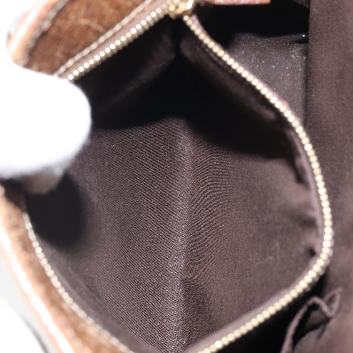 GUCCI GG Canvas Jackie Hand Bag Beige Gold 145817 Auth mr1884