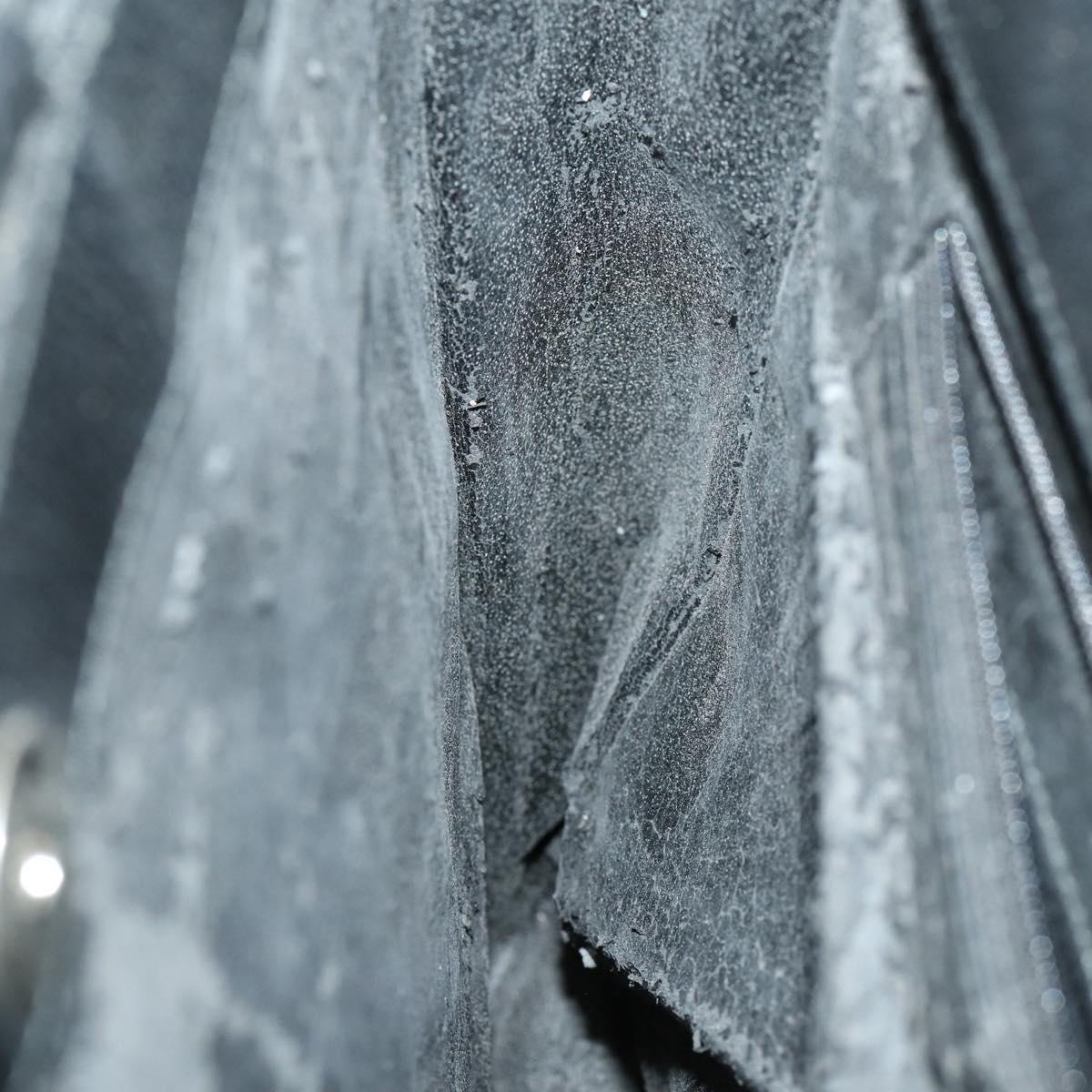 GUCCI Hand Bag Leather Black Silver 002 1118 0462 Auth mr1888