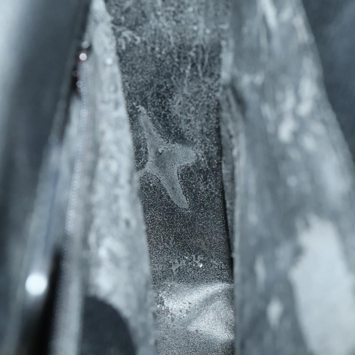 GUCCI Hand Bag Leather Black Silver 002 1118 0462 Auth mr1888