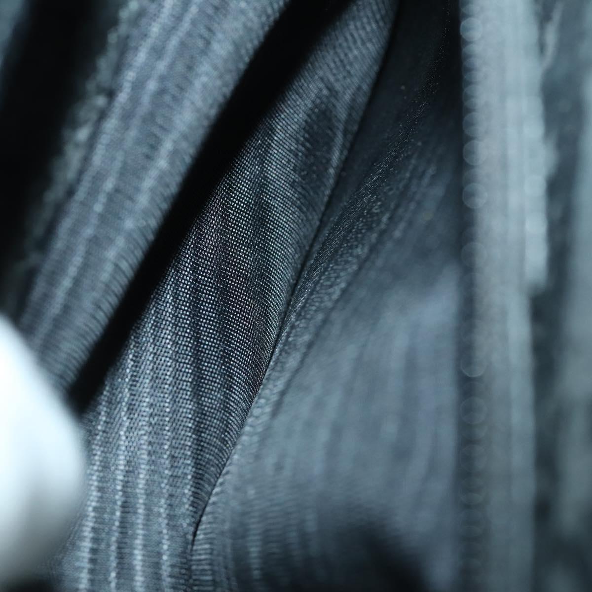 GUCCI Hand Bag Leather Black Silver 002 1118 0462 Auth mr1888