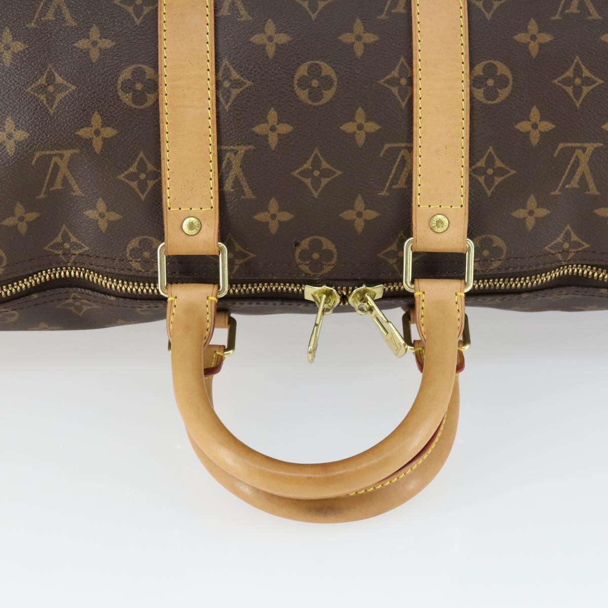 LOUIS VUITTON Monogram Keepall 45 Boston Bag M41428 LV Auth mr1913