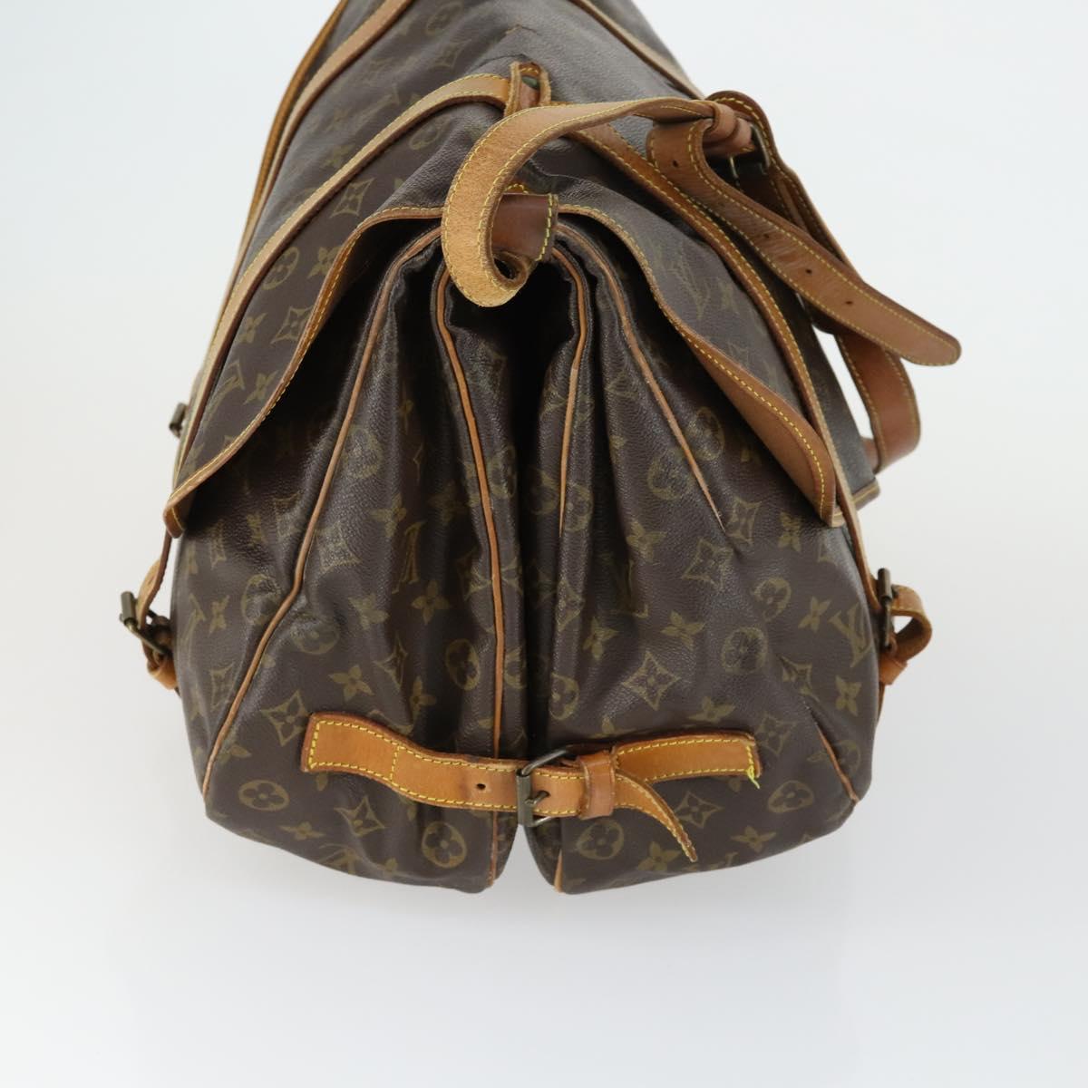 LOUIS VUITTON Monogram Saumur 43 Shoulder Bag M42252 LV Auth mr1947