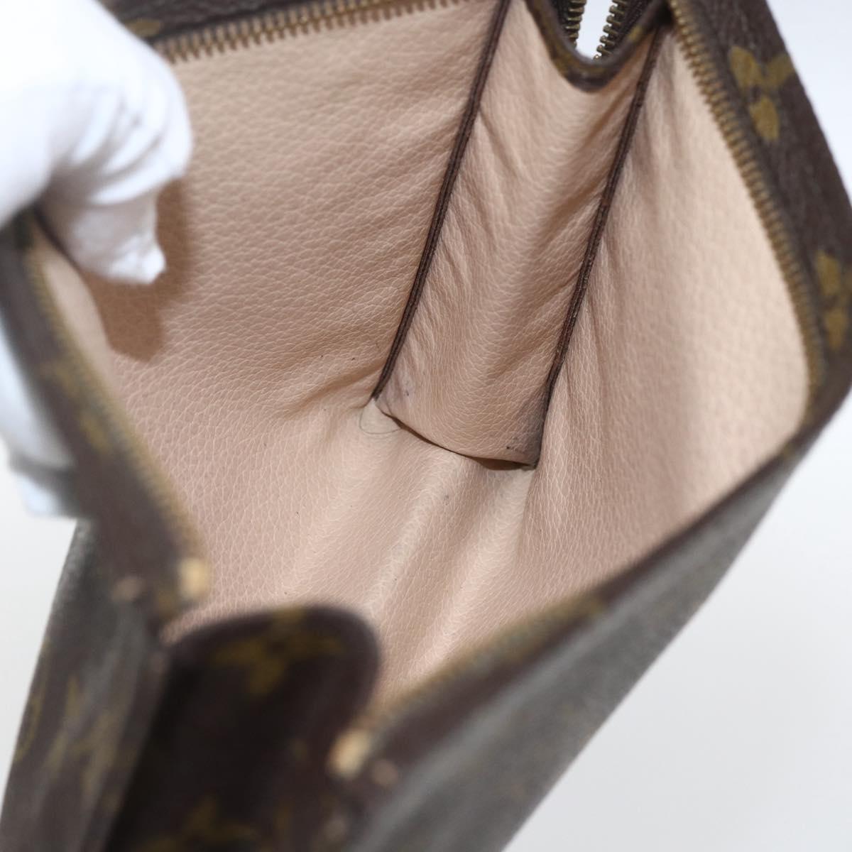 LOUIS VUITTON Monogram Poche Toilette 19 Pouch M47544 LV Auth mr1948