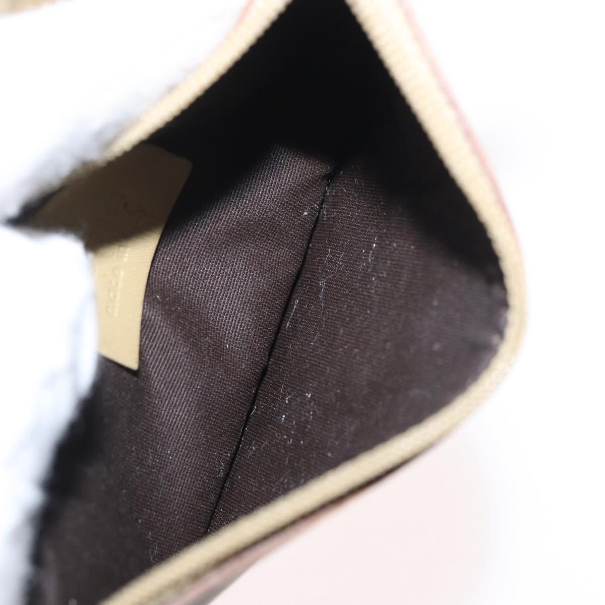 GUCCI GG Canvas Shoulder Bag Beige Gold 90646 Auth mr1955