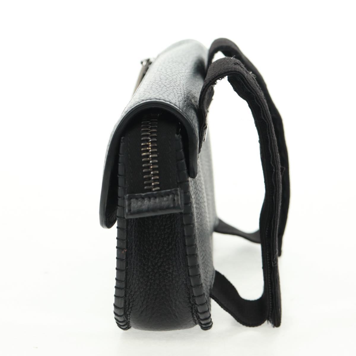 Christian Dior Cactus Jack Arm Pouch Mini Bag Pouch Leather Black Auth mr1963V