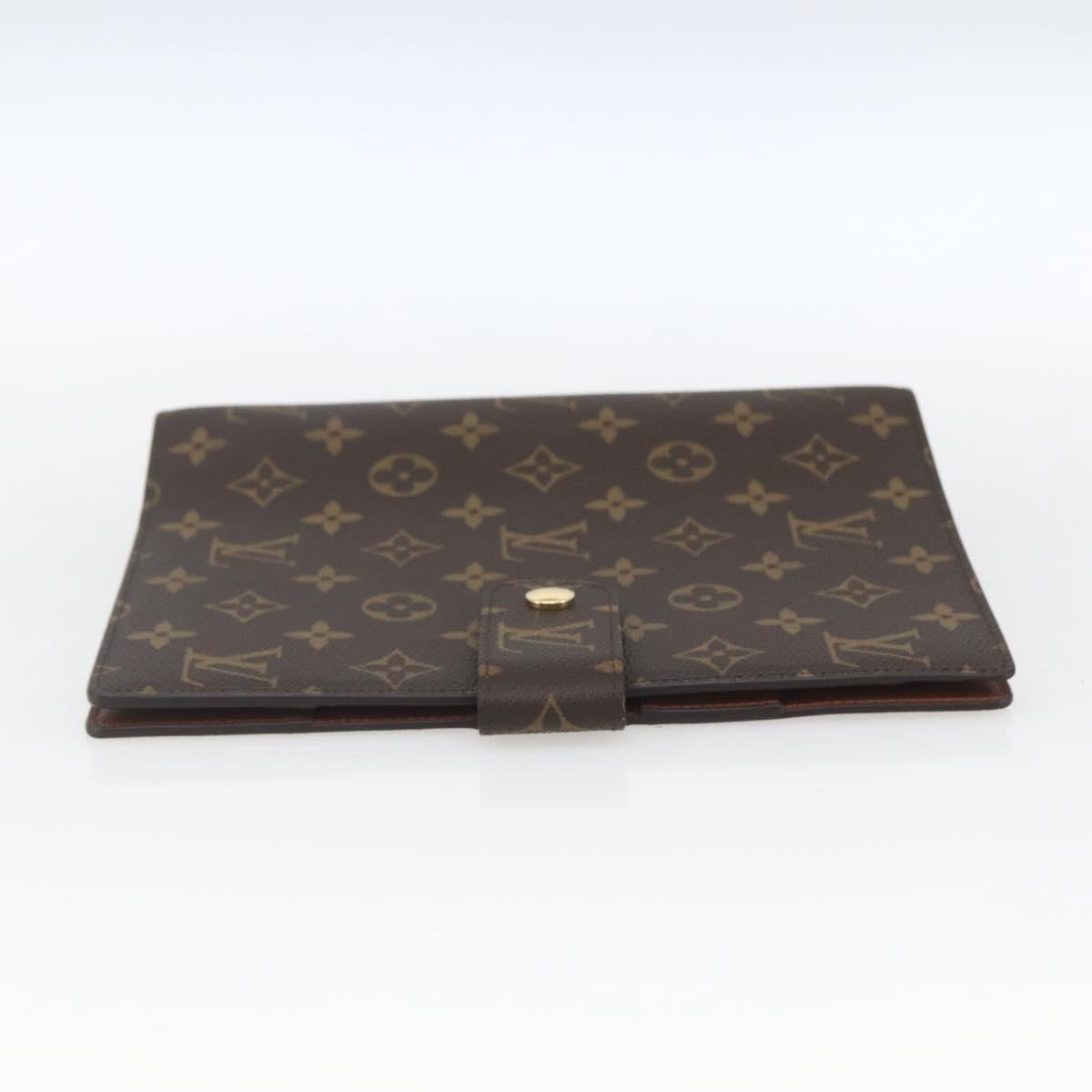 LOUIS VUITTON Monogram Agenda GM Day Planner Cover R20106 LV Auth mr1968V