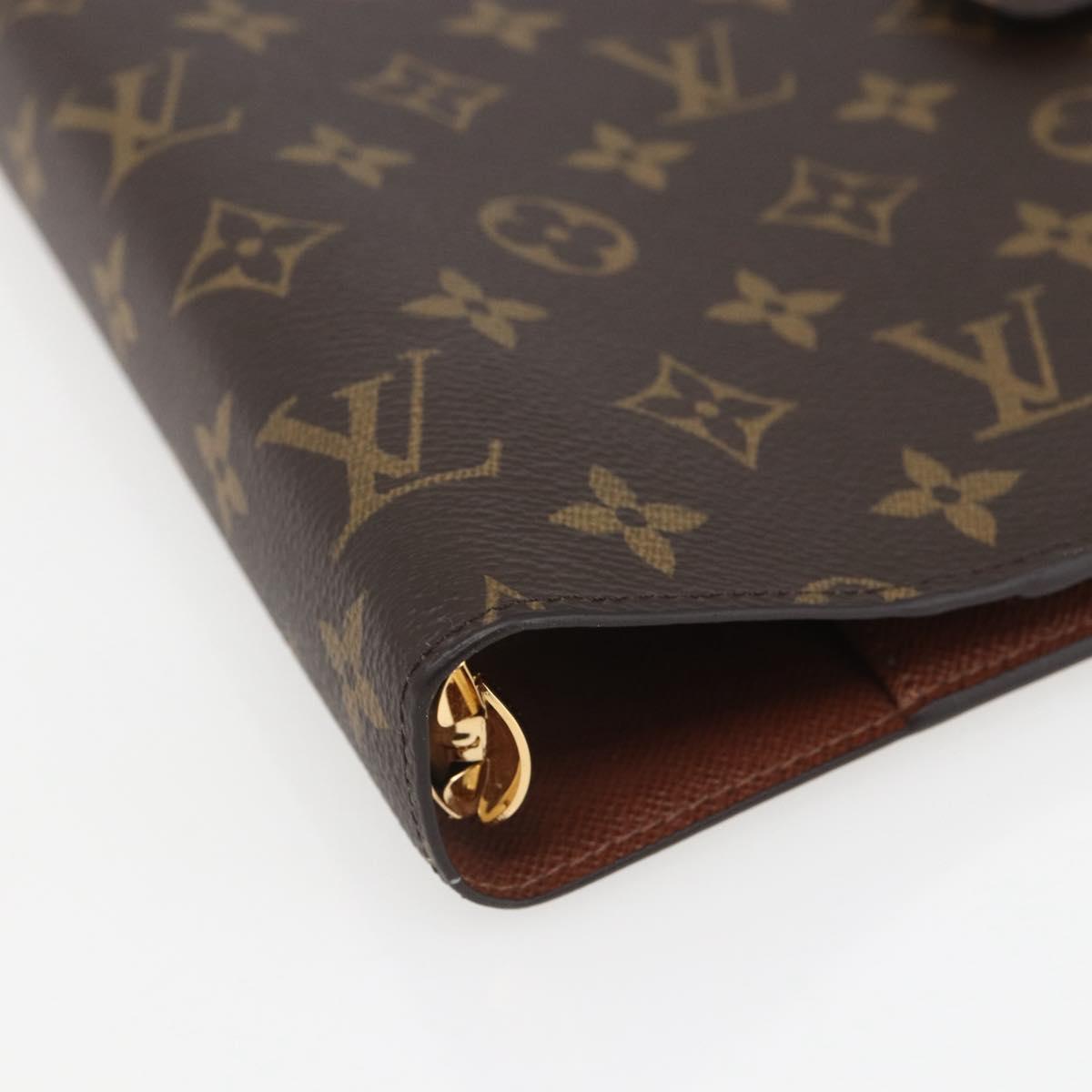LOUIS VUITTON Monogram Agenda GM Day Planner Cover R20106 LV Auth mr1968V