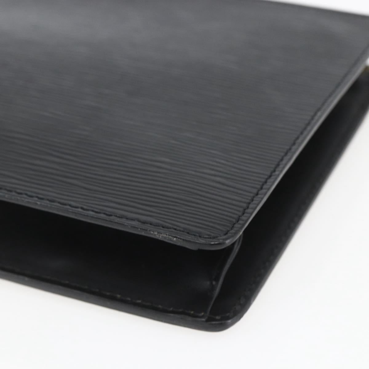 LOUIS VUITTON Epi Pochette Homme Clutch Bag Black M52522 LV Auth mr1972